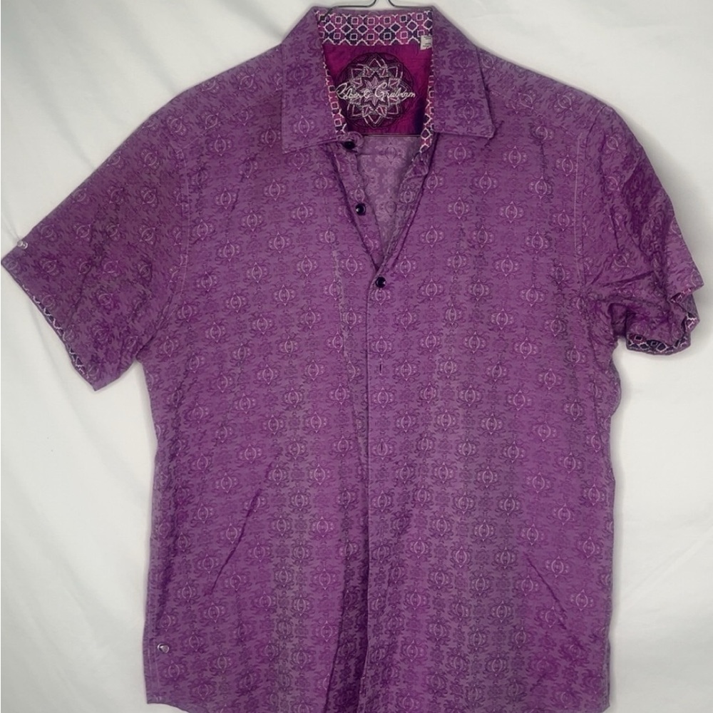 Robert Graham Purple Casual Button Down Shirt